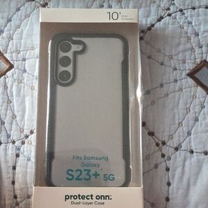 On Running Clear and Black Case for Samsung Galaxy S23+